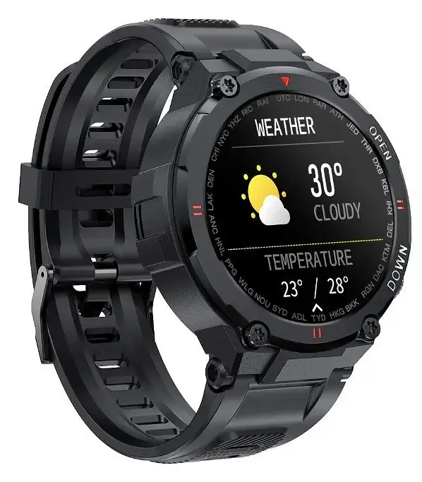 Чоловічий розумний смарт-годинник Lemfo K22 Smart Extreme Ultra Black - фото 2