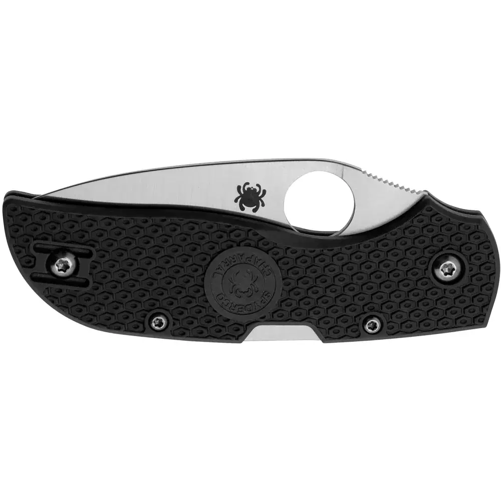 Ніж Spyderco Chaparral CTS XHP FRN Serrated Gray - фото 3