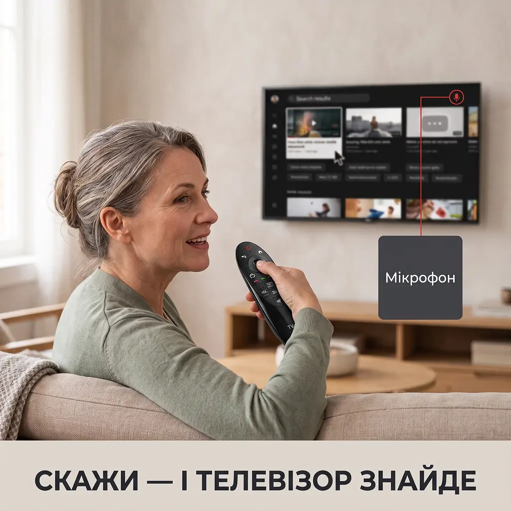 Пульт AN-MR500 Magic Remote для LG Smart TV з мікрофоном і аеромишкою - фото 3