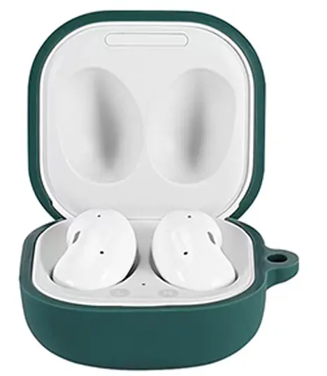 Чохол-накладка DK Silicone Candy Friendly карабін для Samsung Galaxy Buds Live (R180) (011386) (green) - фото 2