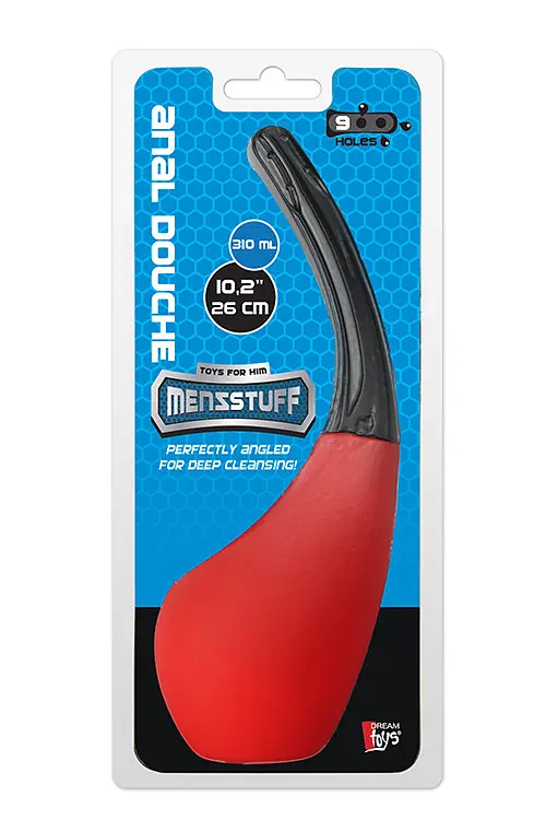 Анальний душ Menzstuff 9 Hole Anal Douche Red / Black - фото 2