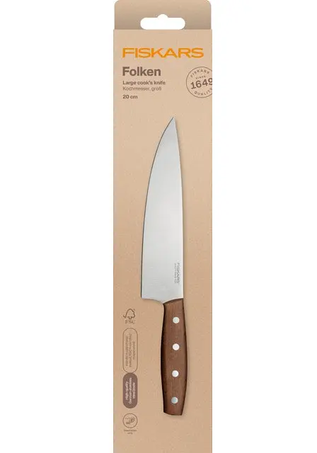 Ніж кухарський Fiskars Folken FSC 20 см (1075696) - фото 4