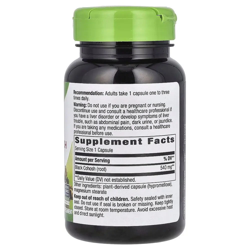 Натуральна добавка Nature's Way Black Cohosh Root 540 mg 100 вегакапсул - фото 2
