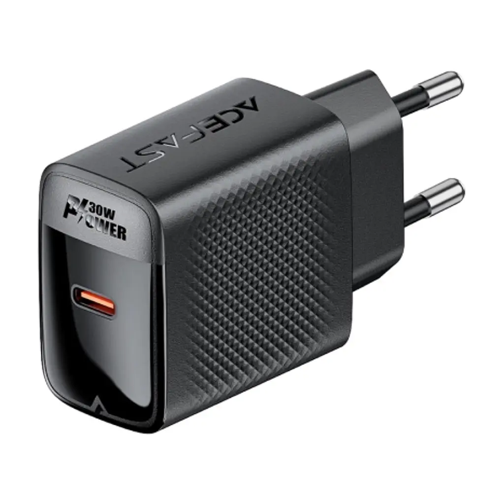 Зарядний пристрій Acefast A102 USB-C PD30W GaN Black (6974316283287) - фото 2
