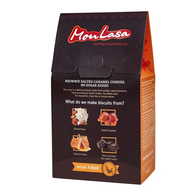Печиво безглютенове MonLasa  Брауні Солона карамель 120 г - фото 2