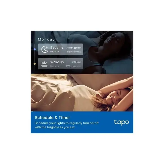 Світлодіодні розумні лампи - набір 4 штуки TP-Link L530E Smart LED Wi-Fi Tapo N300 Multicolor - фото 8