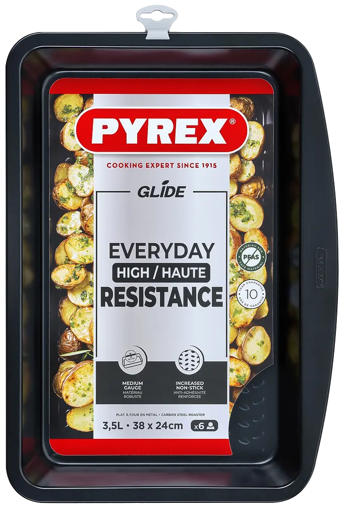 Форма Pyrex Glide металлическая прямоугольная 38х24 см (GL38RR6/8046) - фото 3