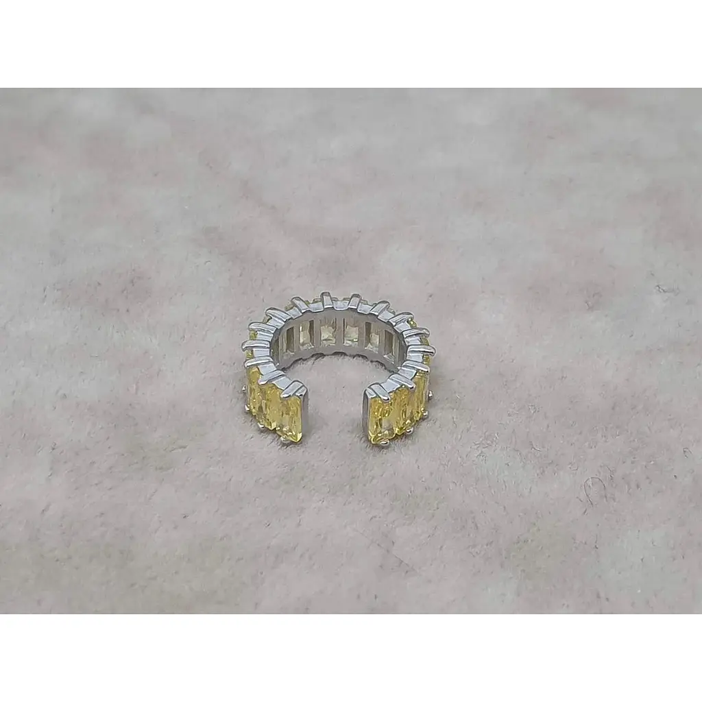 Серебряная серьга-кафф на хеликс Umax. 70124U ЖЕЛ - фото 3