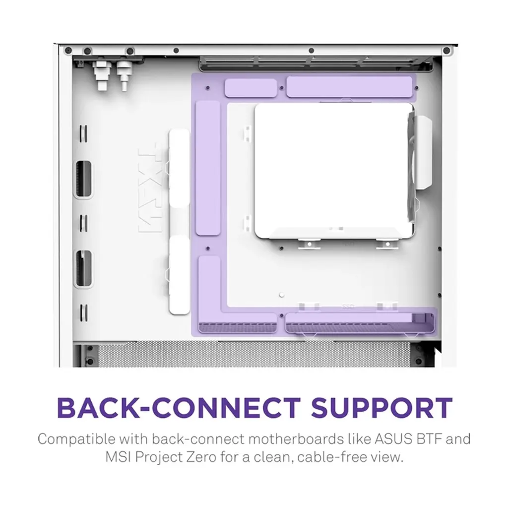 Корпус для ПК NZXT H3 Flow All White (CC-H31FW-01) - фото 7