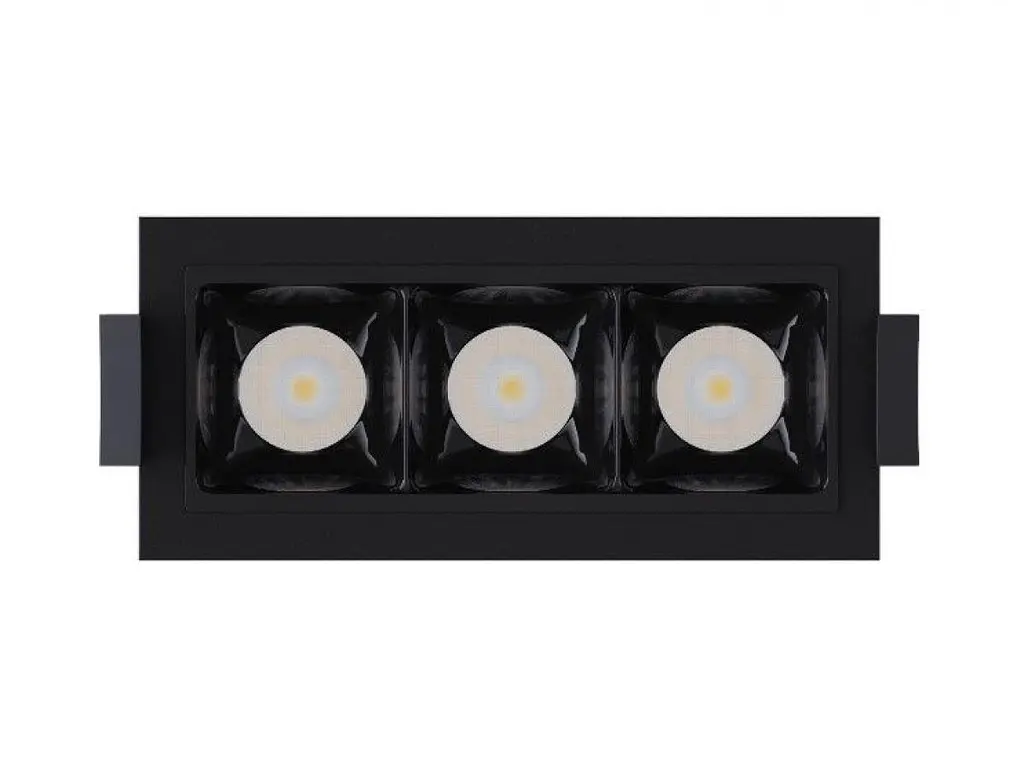 Світильник точковий врізний KLOODI KD-POINT 3X2 6W 3K BK - фото 5