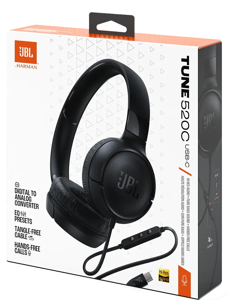 Гарнітура Tune 520C Black JBL teh0026564 - фото 9