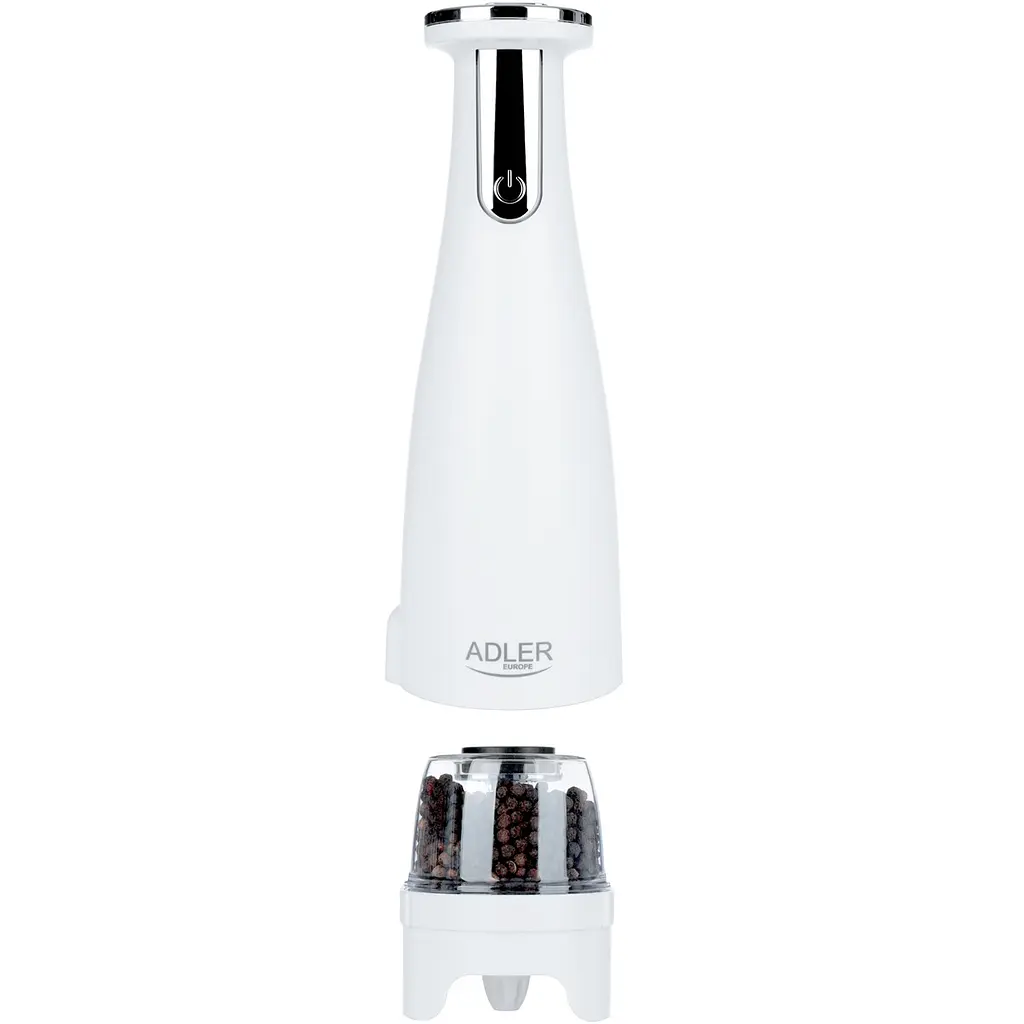 Млинок для спецій Adler AD 4449 білий електричний/150мл/керамічні жорна/USB-C/3 змінні млинки/білий - фото 3