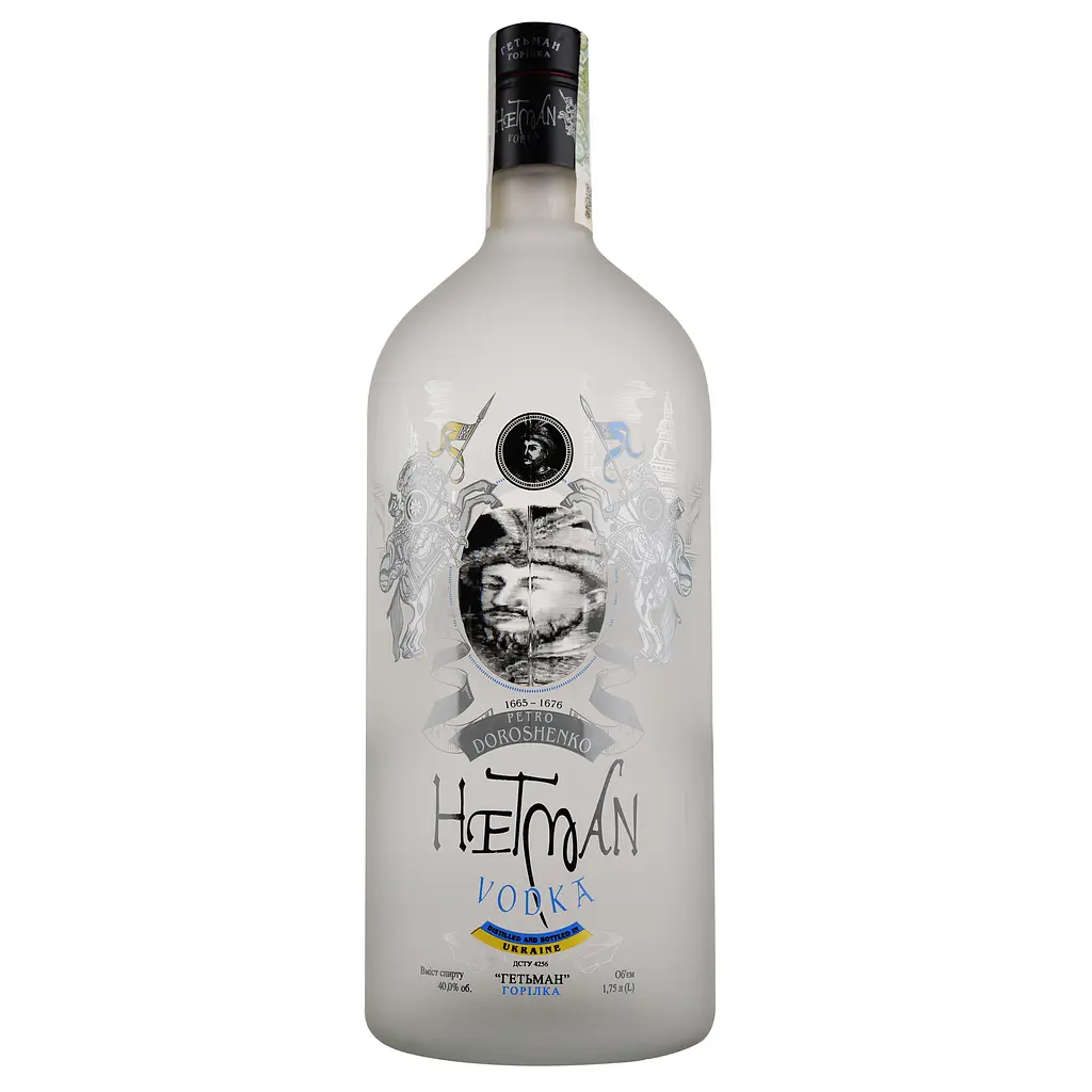 Уцінка. Горілка Гетьман Petro Doroshenko, 40%, 1,75 л (878769)