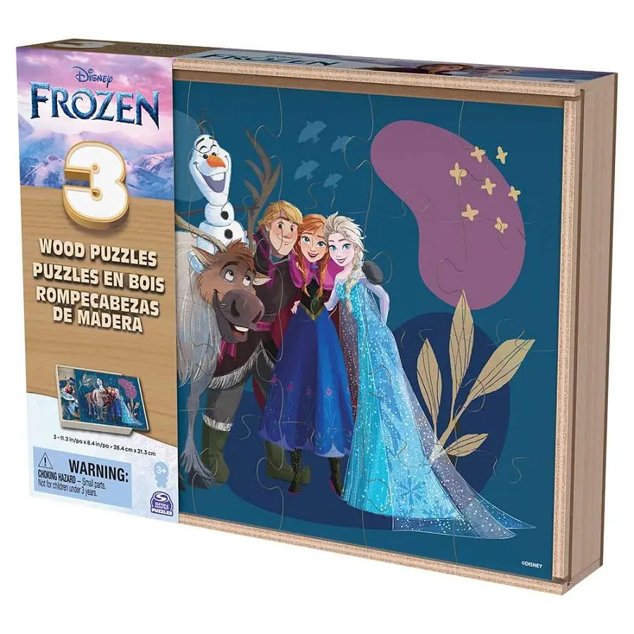 Пазл Disney Frozen дерев'яний 3 в 1 (SM98297/6066795) - фото 2
