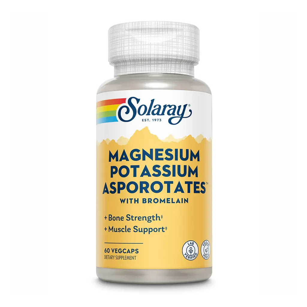 Магній та калій аспоротат, Magnesium & Potassium Asporotate - 60 vcaps