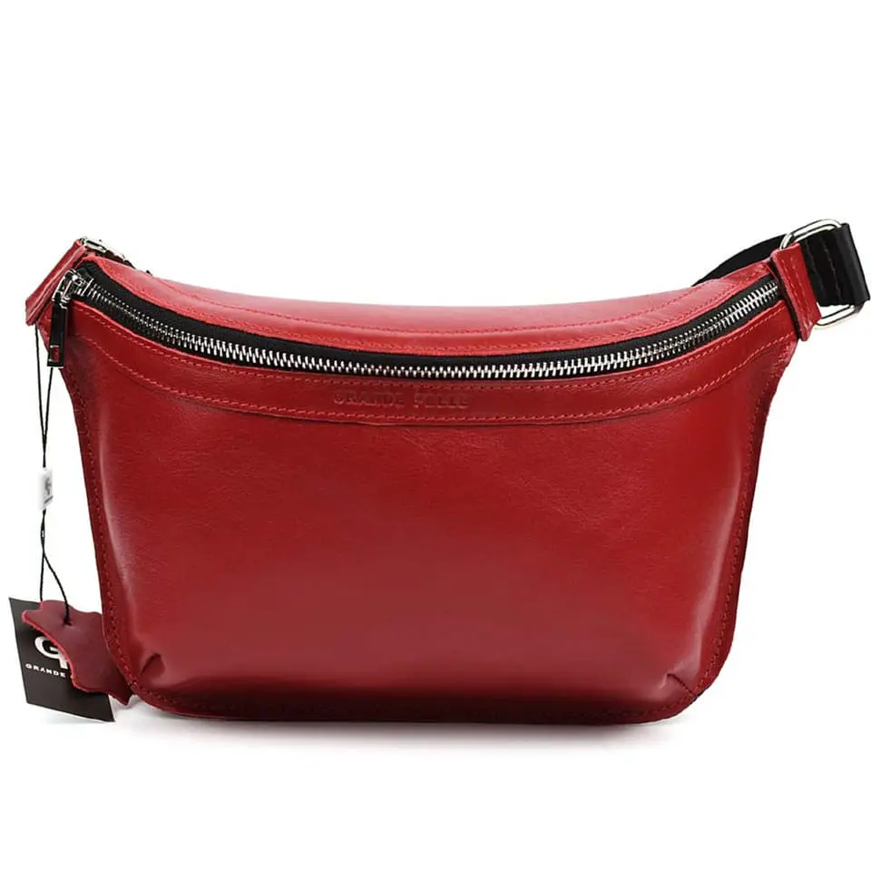 Шкіряна сумка GRANDE PELLE 20х15х7 см sum0028562 - фото 7