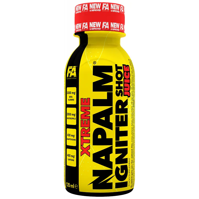 Передтренувальний комплекс Fitness Authority Napalm Igniter Juice Shot, 120 мл - Манго