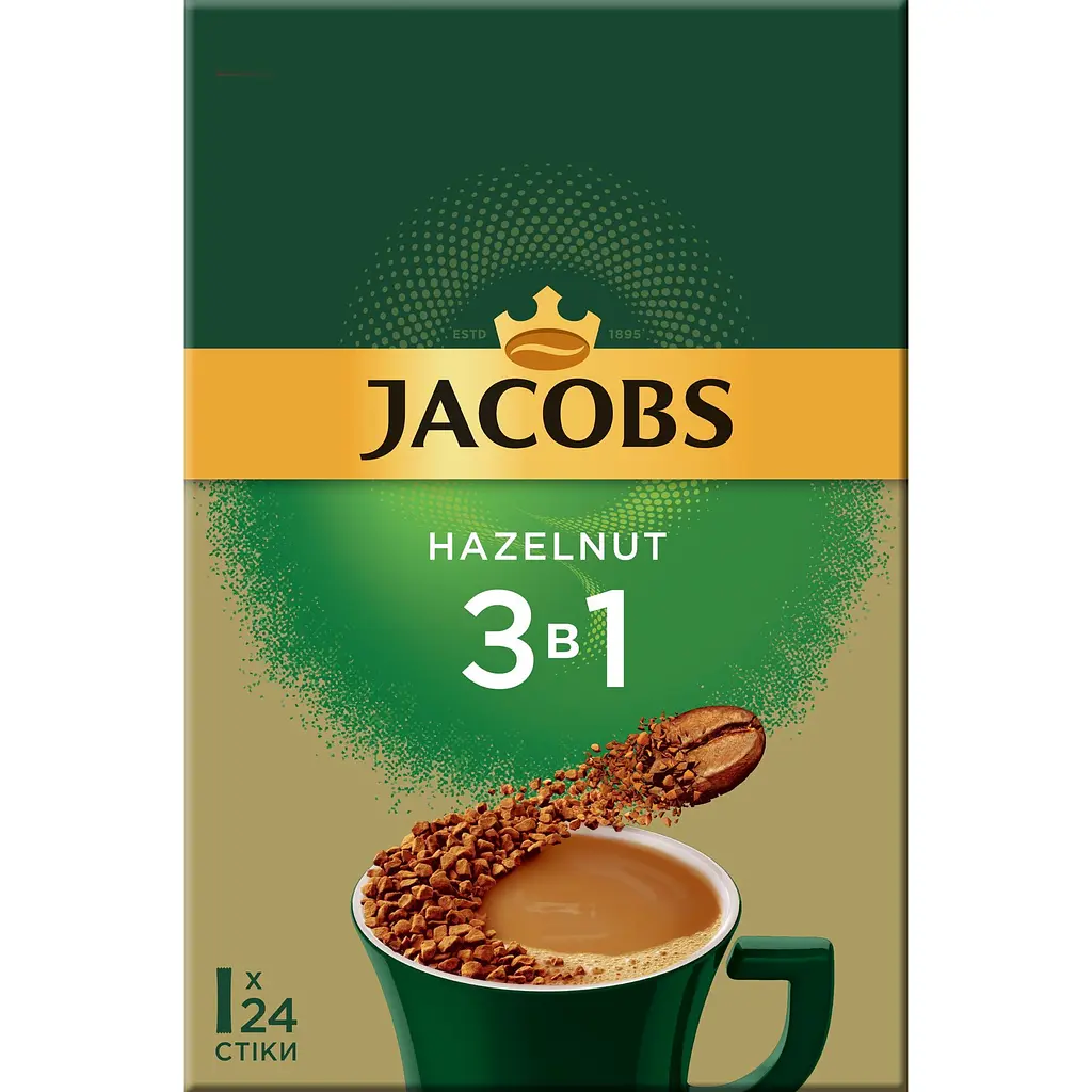 Напиток кофейный Jacobs 3 в 1 лесной орех, 15 г (797979) - фото 2