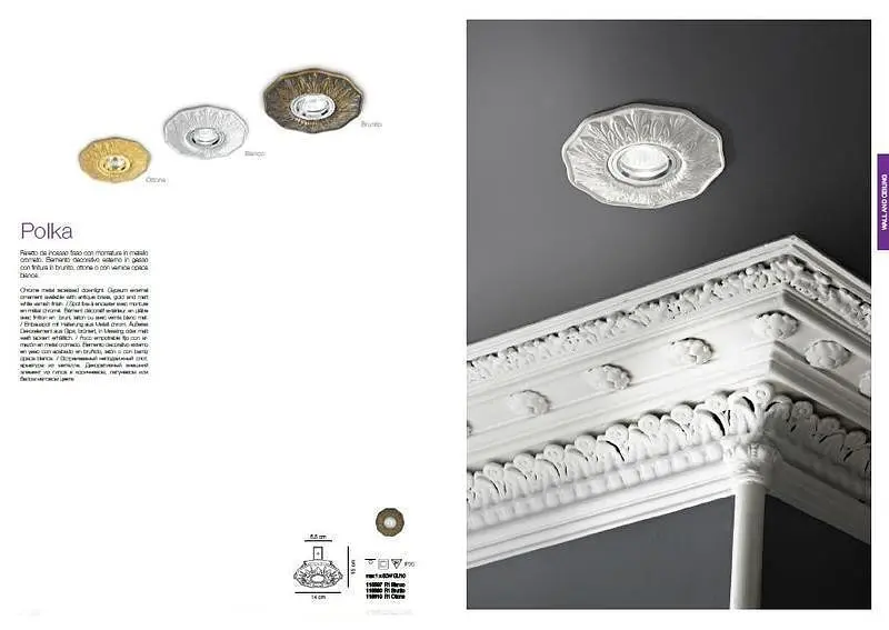 Точковий світильник Ideal Lux POLKA FI1 OTTONE (115610) - фото 4