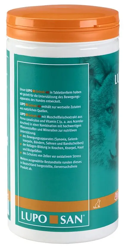 Добавка для зміцнення суглобів і кісток собак Luposan GelenkKraft 40 Tabletten 550 шт. - фото 2