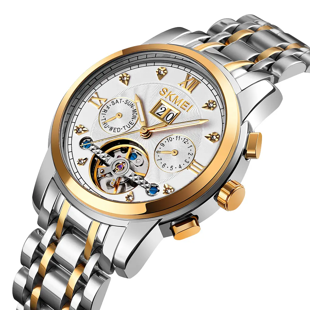 Наручные часы мужские M029TGDSI Gold-Silver-Silver Skmei acs0030877 - фото 2