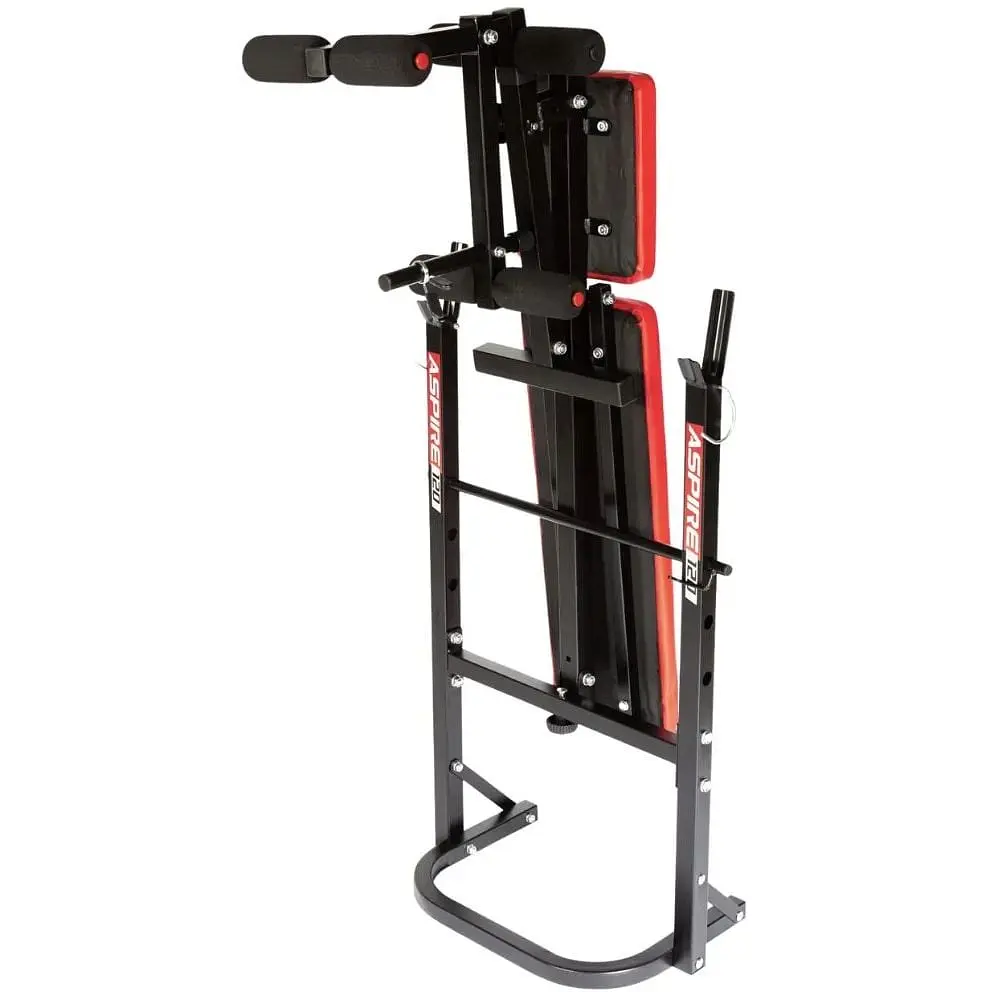 Скамья тренировочная York Fitness ASPIRE 120 складная со стойкой под штангу. - фото 4