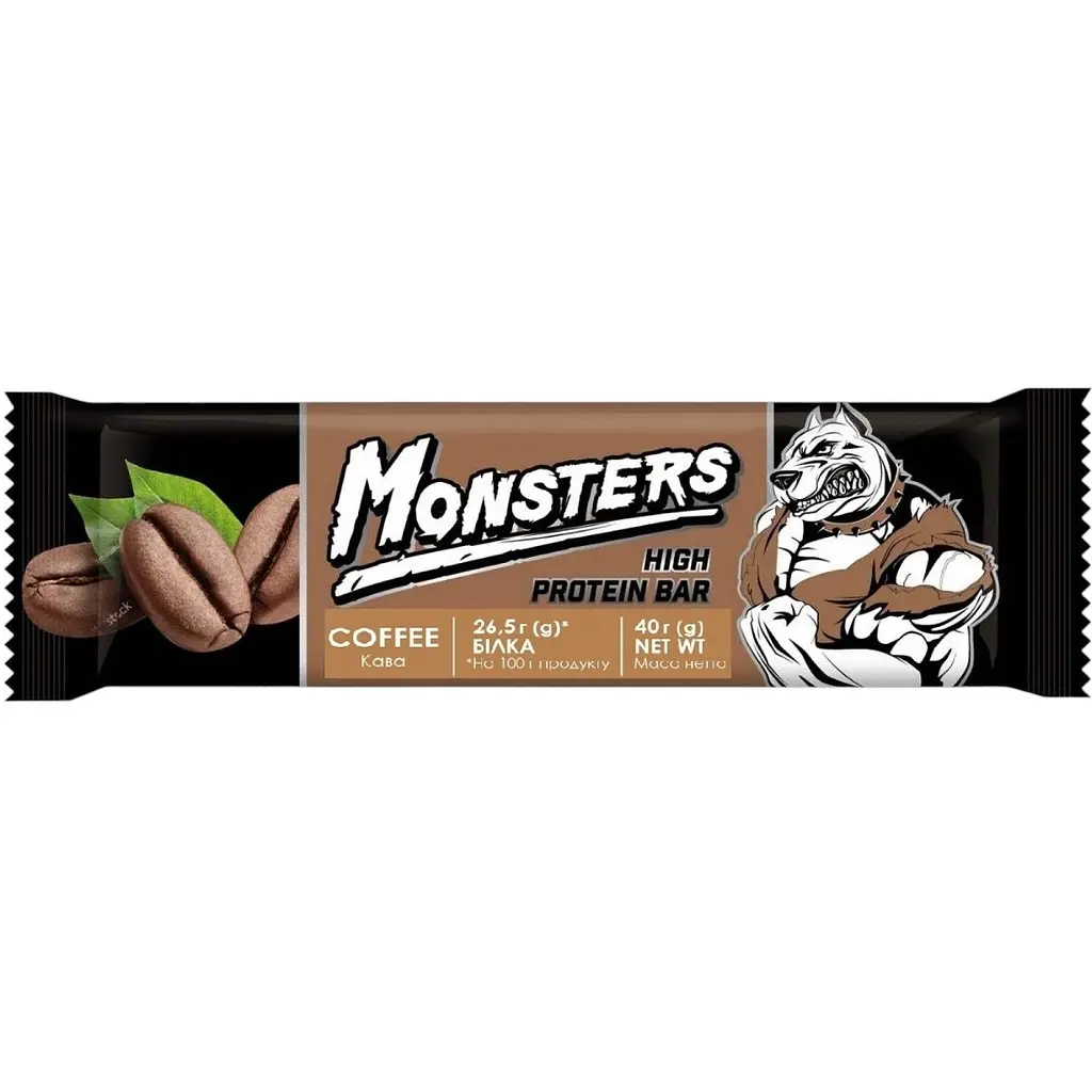 Протеїнові батончики Monsters Coffee 960 г (24 шт. x 40 г)  - фото 2