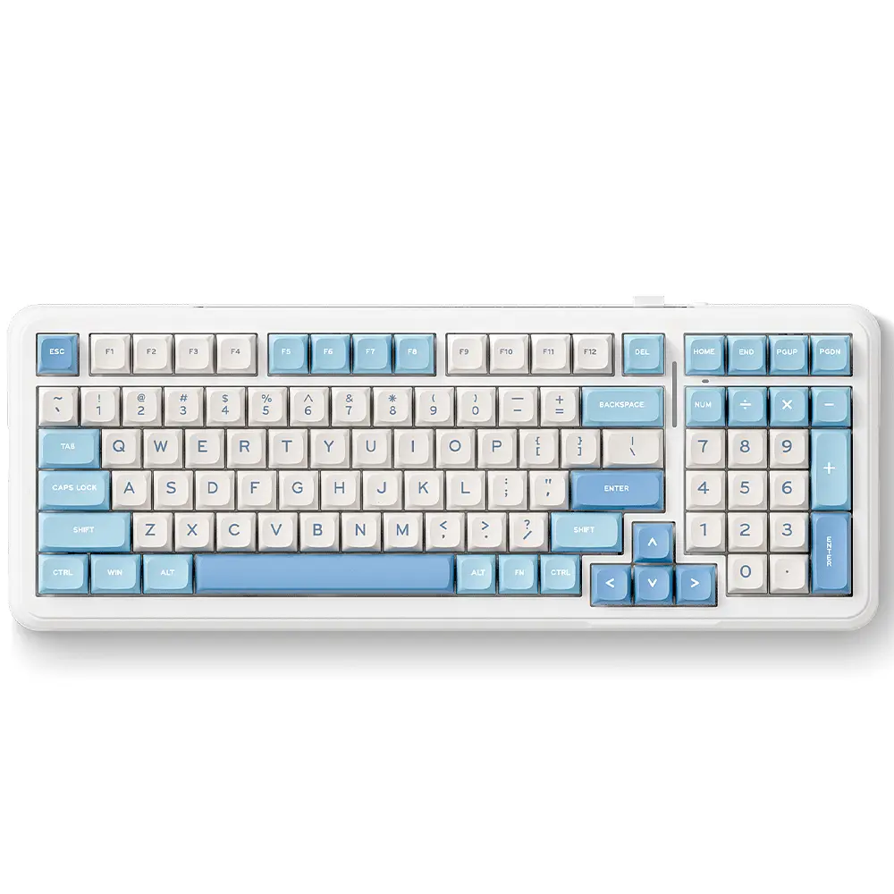 Ігрова клавіатура бездротова MCHOSE K99 Sky Blue Блакитний
