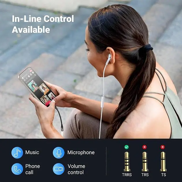 Переходник USB Type-C – 3,5 мм UGREEN CM720 Aux Dongle HiFi адаптер для наушников Black (25836) - фото 3