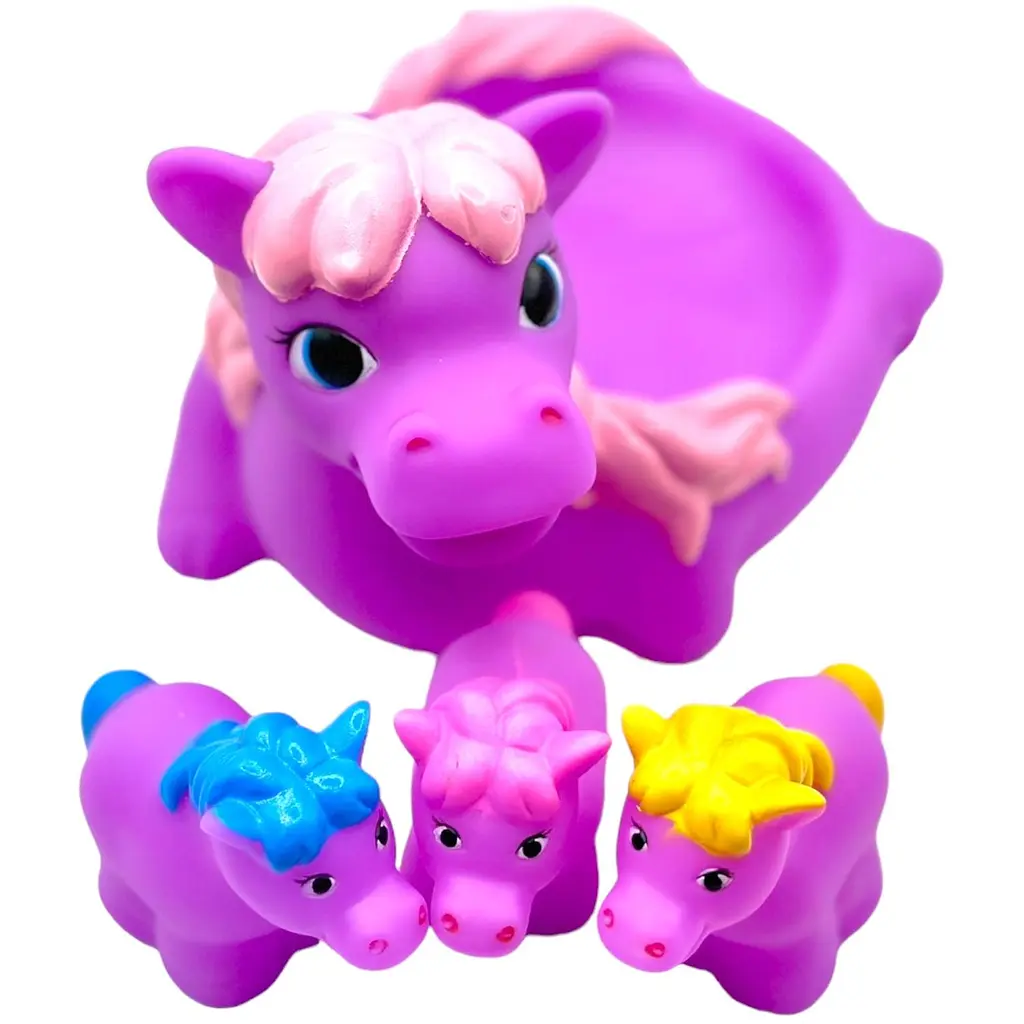 Набір іграшок для купання Bibi Toys Єдиноріг 4 шт. (760875BT) - фото 2