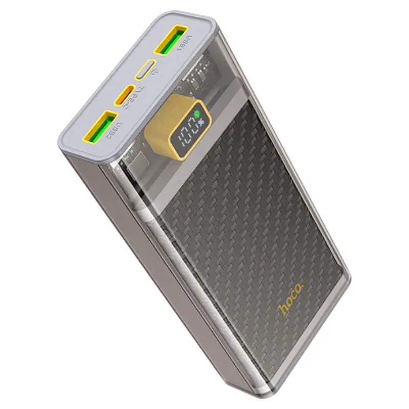Батарея універсальна HOCO 20000mAh, 22.5W, Black (J103A / 45366) - фото 4