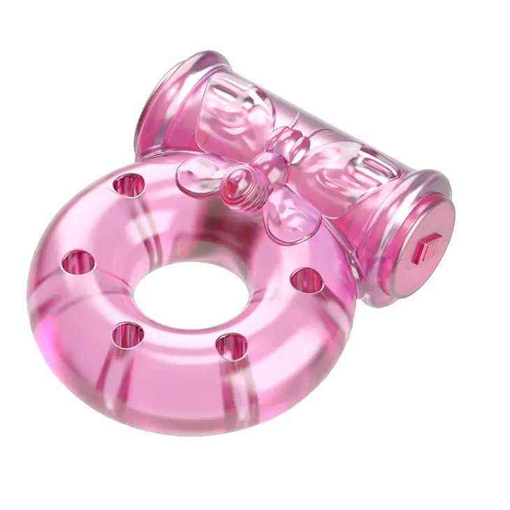 Ерекційне кільце Vibro Ring рожеве - фото 5