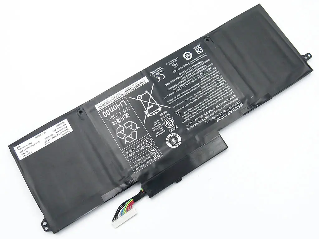 Акумулятор AP13D3K для ноутбука Acer Aspire S3-392, S3-392G (7.5V 6060 mAh 45Wh). - фото 3