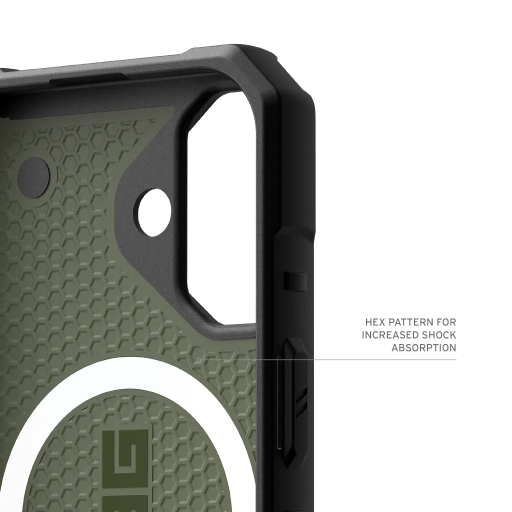 Оригінальний протиударний чохол UAG Pathfinder MagSafe для iPhone 16 Olive 114470117272 - фото 10