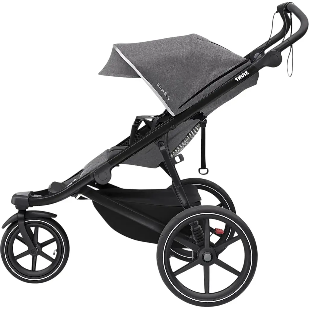 Дитяча коляска Thule Urban Glide 2 Grey Melange з люлькою (TH 10101965) - фото 3