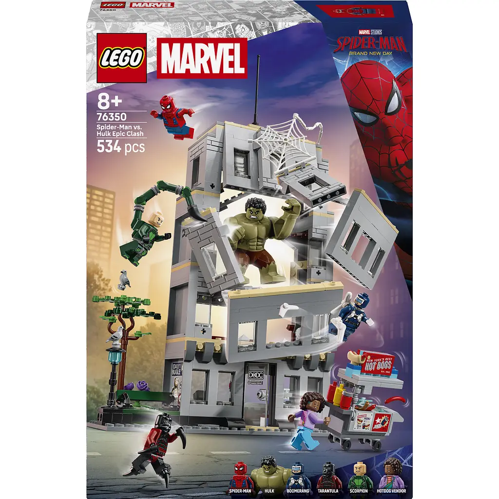 Конструктор LEGO Marvel Епічна сутичка Людини-Павука проти Халка (76350) - фото 3
