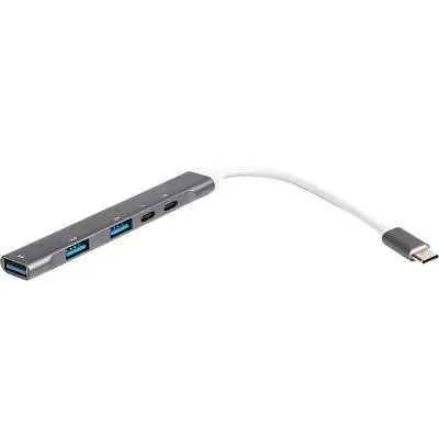 Концентратор Maxxter USB-C to 1xUSB 3.0 + 2xUSB 2.0 + 1xUSB-C PD100W + 1xUSB-C (HU3C-4P1PD-01) - фото 2