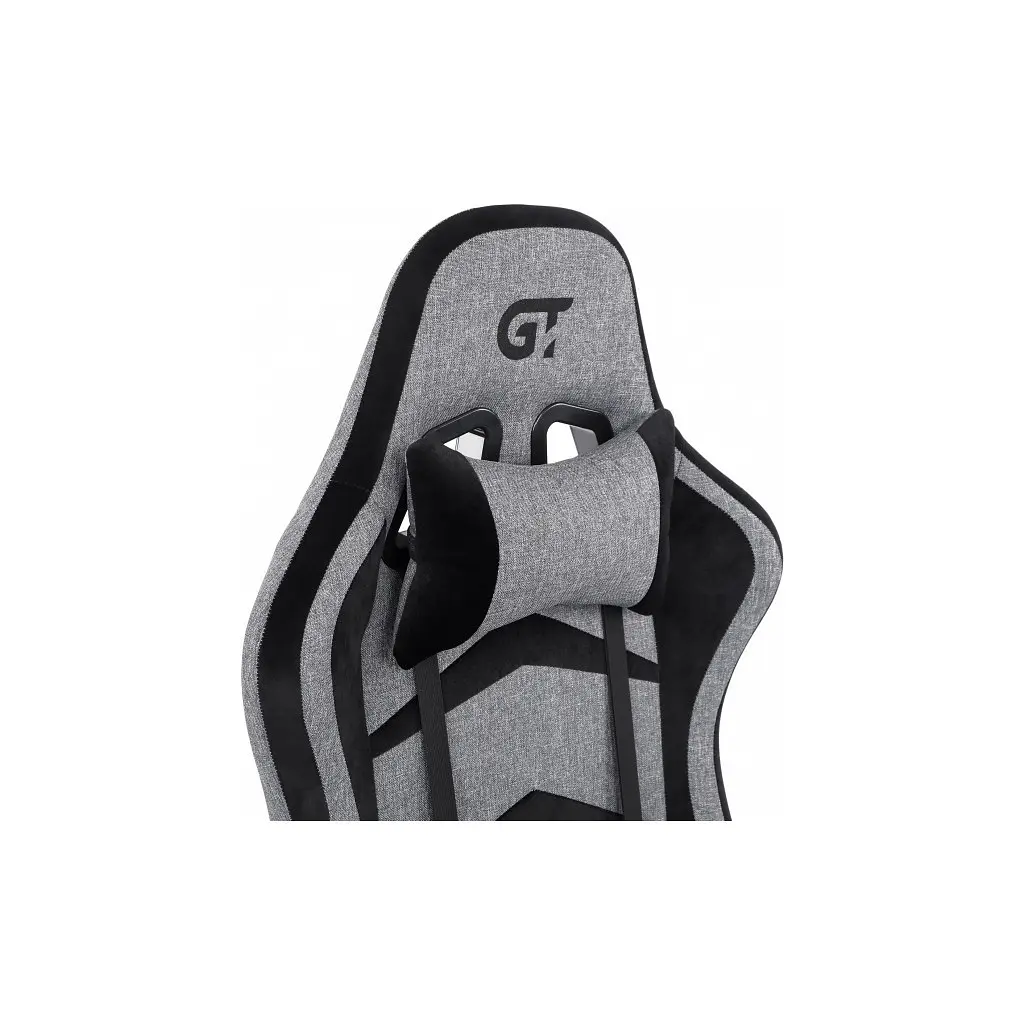Крісло ігрове GT Racer X-2534-F Gray/Black Suede (X-2534-F Fabric Gray/Black Suede) - фото 9