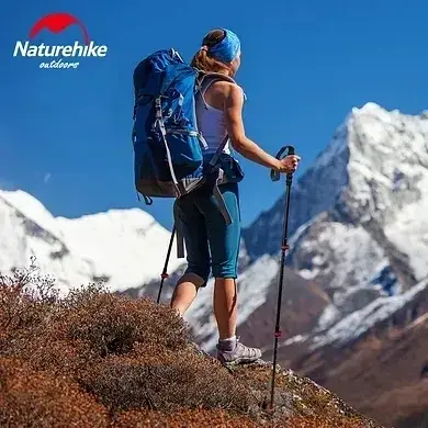 Трекінгова палиця телескопічна Naturehike ST10 (NH19S010-T) 110 см - блакитна - фото 7