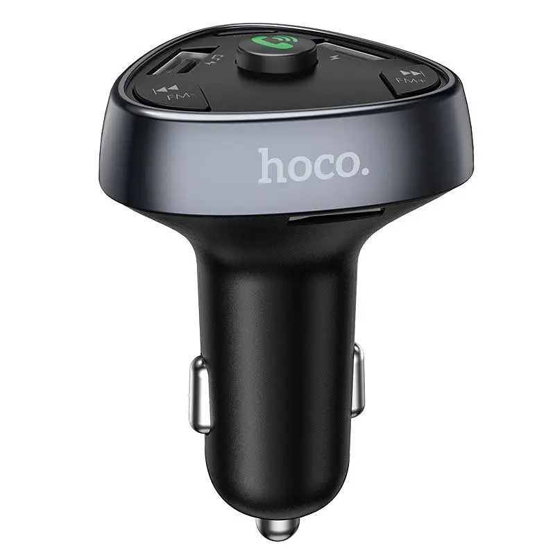 Адаптер автомобільний Hoco with Bluetooth FM Road treasure E51 18W - фото 2