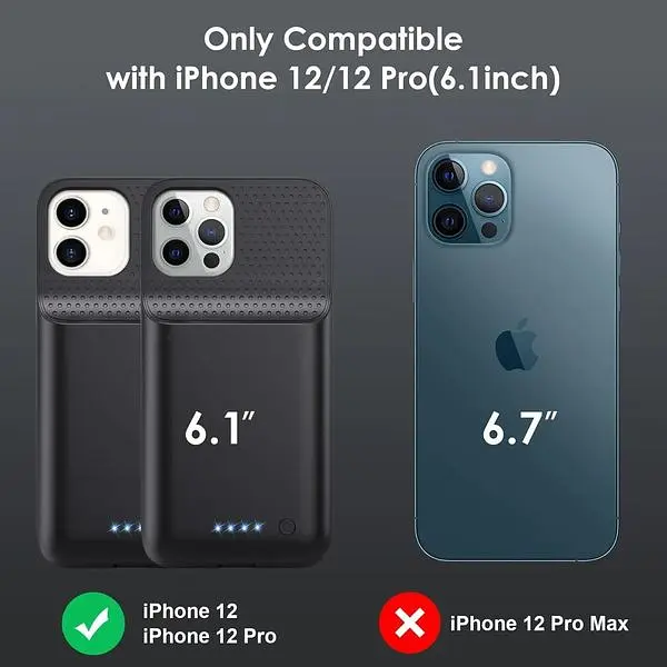 Чохол з акумулятором для iPhone 12/12Pro потужний 10800 мАг - фото 4