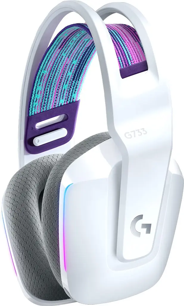 Гарнітура Logitech G733 Lightspeed Wireless RGB білий (6617182) - фото 2