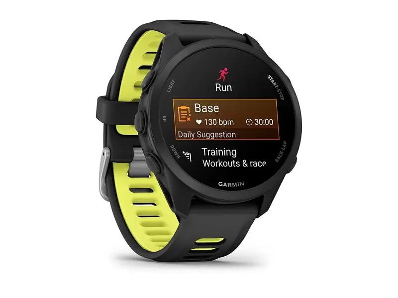 Смарт-годинник Garmin Forerunner 170 Music Black with Black/Amp Yellow Band (010-03920-10) - фото 6
