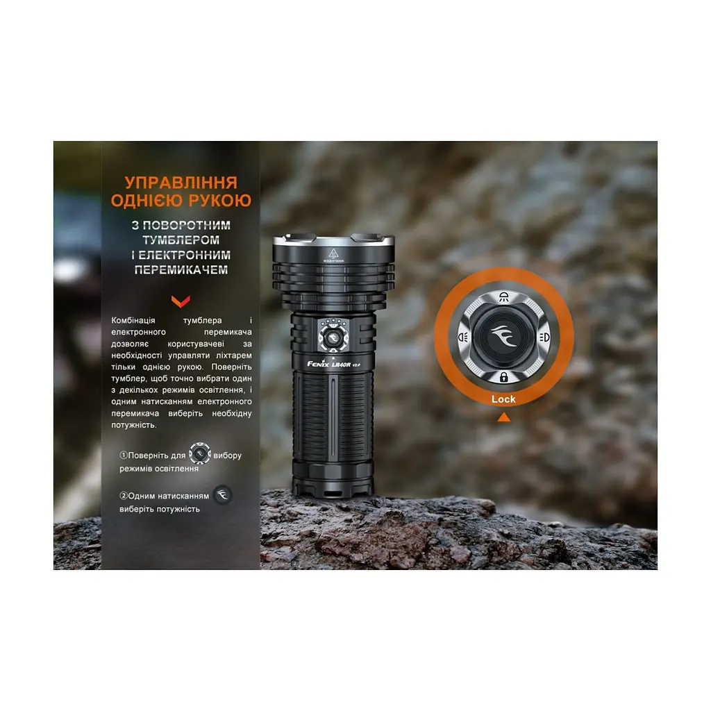 Ліхтар Fenix LR40R V2.0 (LR40RV20) - фото 7