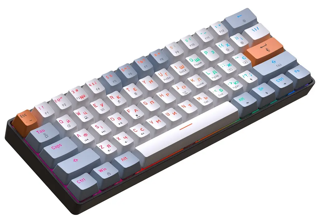 Клавіатура ігрова механічна GamePro GPMK-130R Black USB Hot-Swap Outemu Red Swich - фото 2