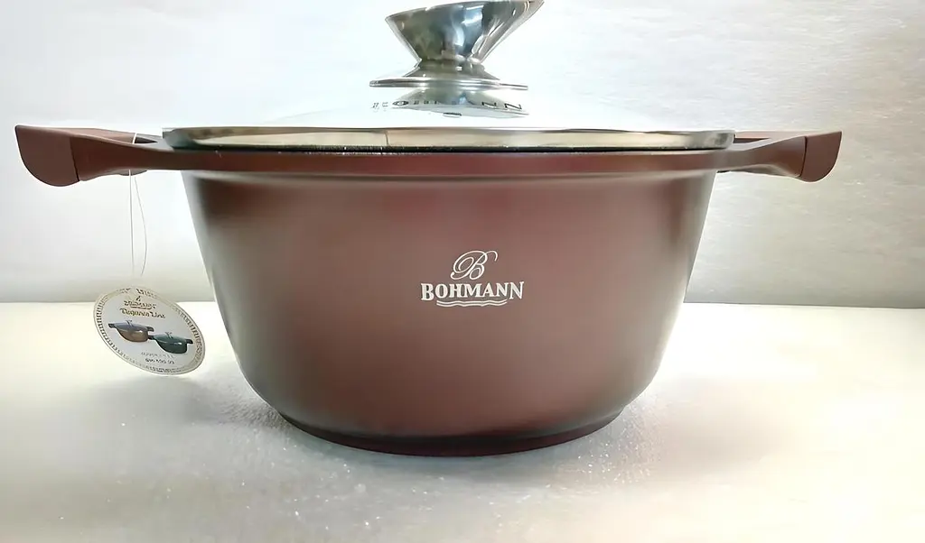 Каструля Bohmann BH 150-24 Brown 24 см 5 л - фото 9