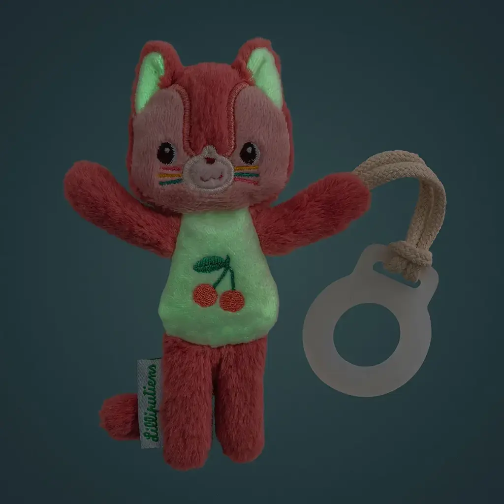 Тримач для пустушки Lilliputiens Котик Жанетт світиться в темряві (83592) - фото 2