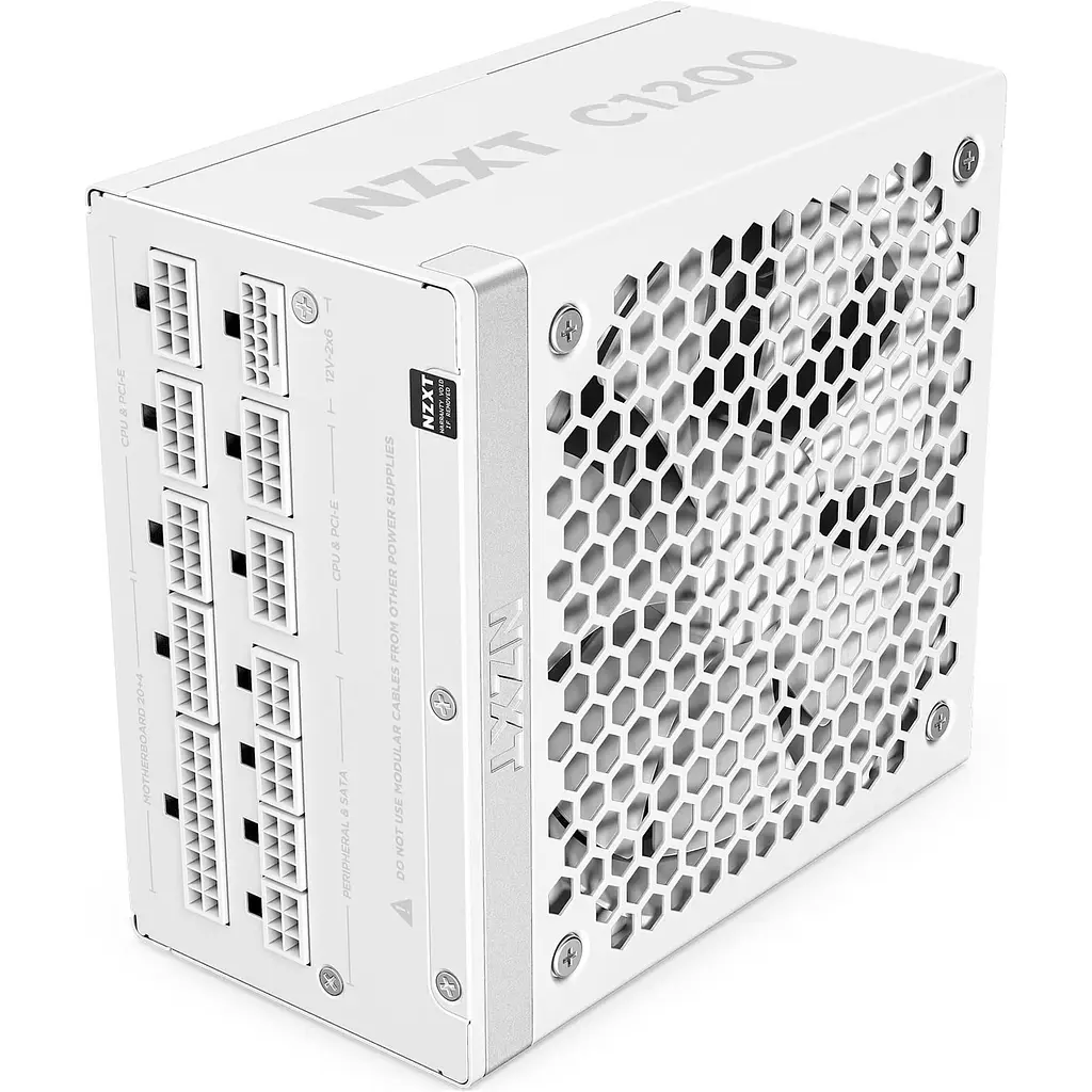 Блок живлення NZXT C1200W ATX 3.1 80+ Gold (PA-2G2BW-EU) White - фото 3