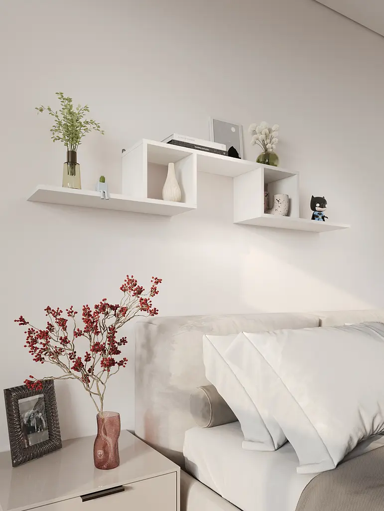 Полка-конструктор MebelStar 153,2x20x44,8 см Аляска белый (MBS-1797) - фото 4