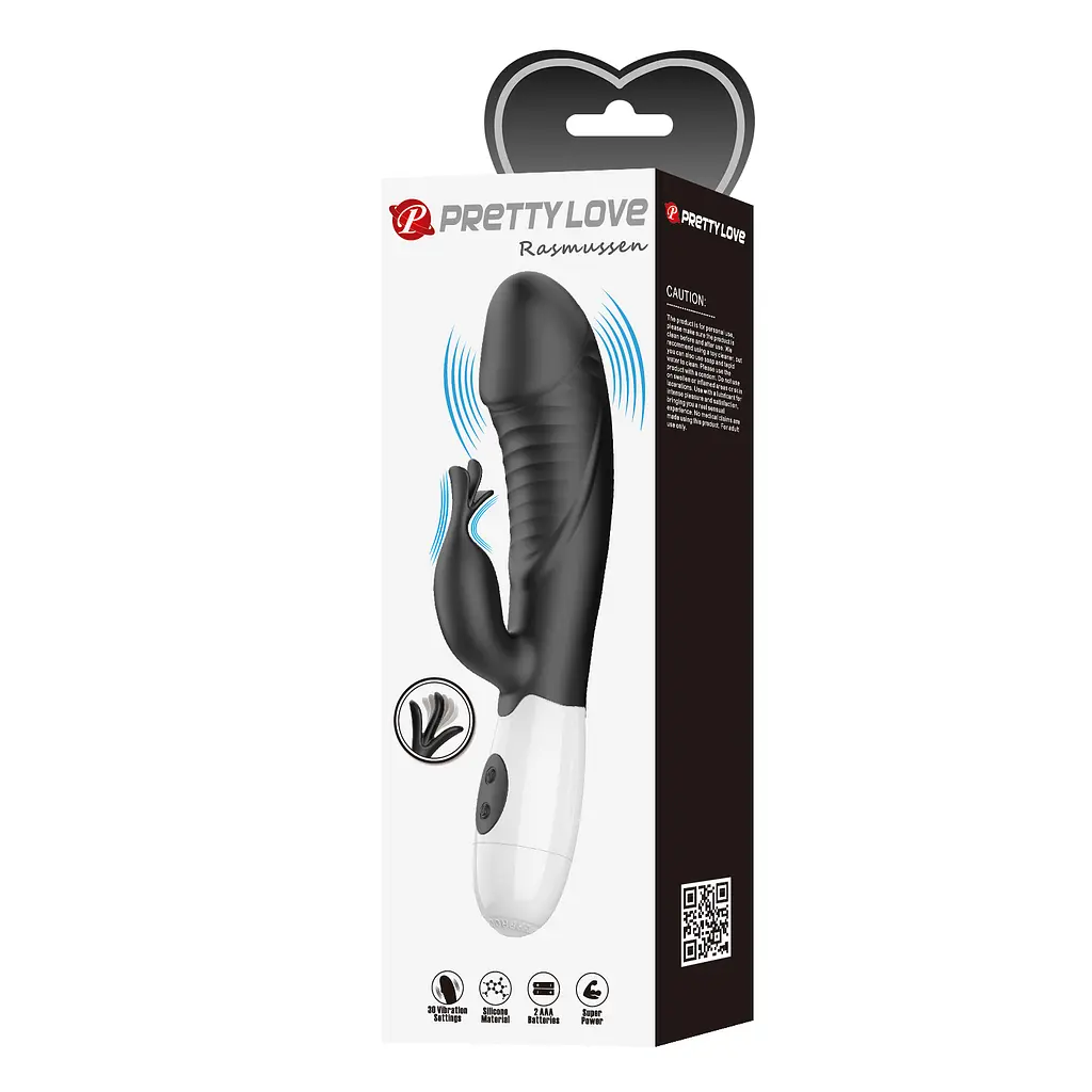 Вібратор Pretty Love Rasmussen Dual Vibrator Black - фото 3